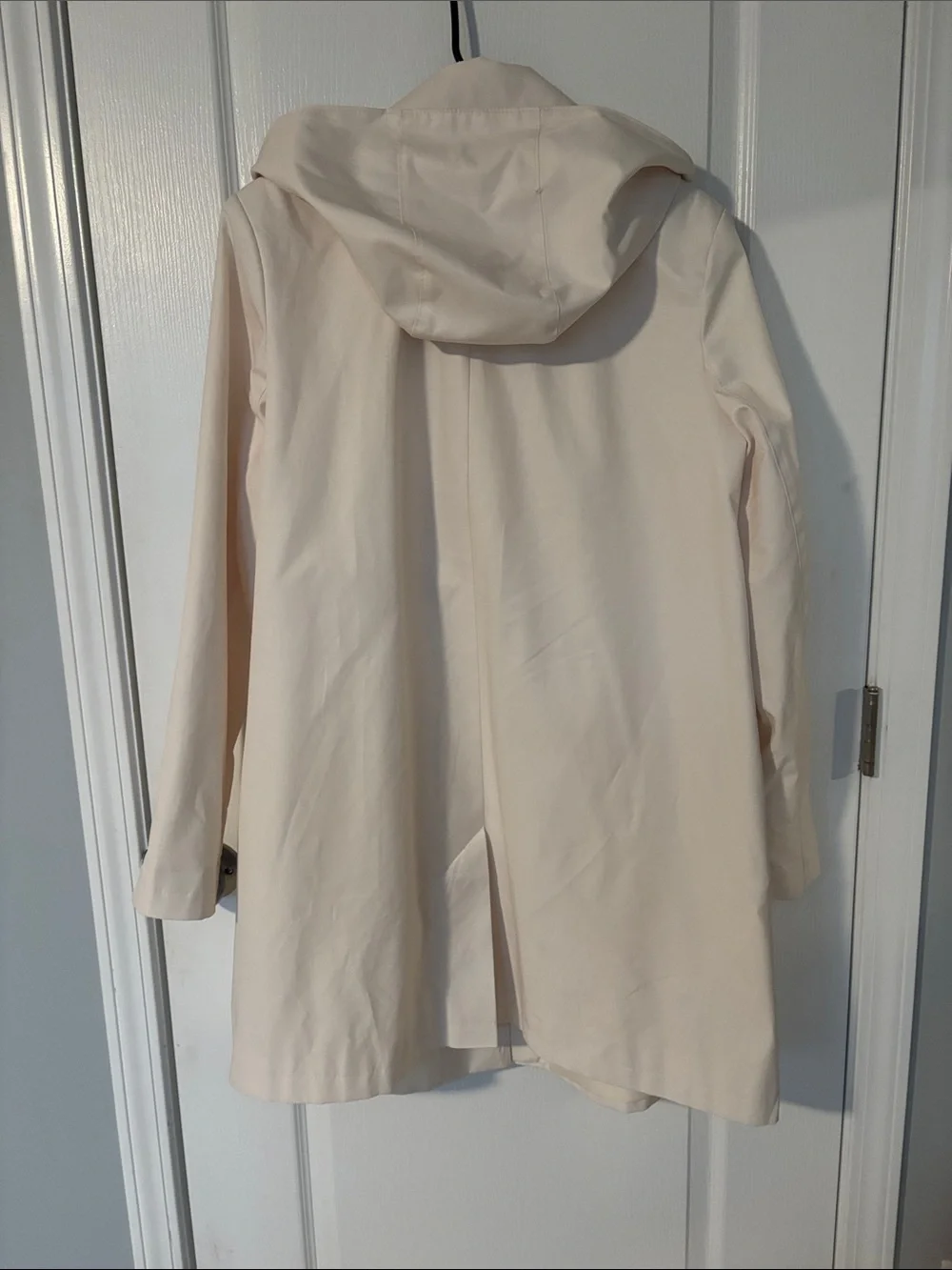 Lauren Ralph Lauren Light Cream Hooded Trench Coat